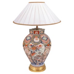 18th Century Japanese Arita porcelain vase / lamp