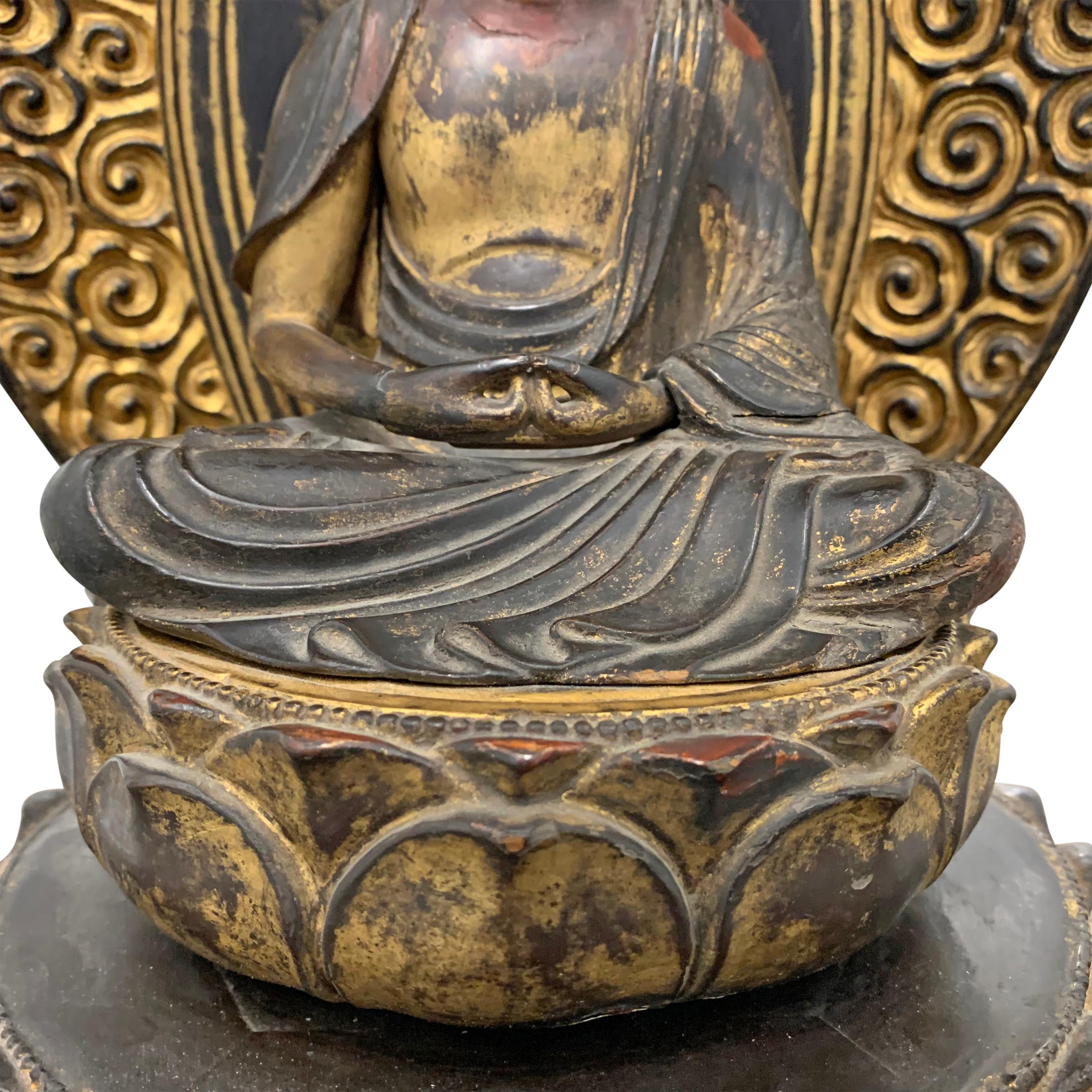 Début du XIXe siècle Shrine Bodhisattva japonais de la période Edo en vente
