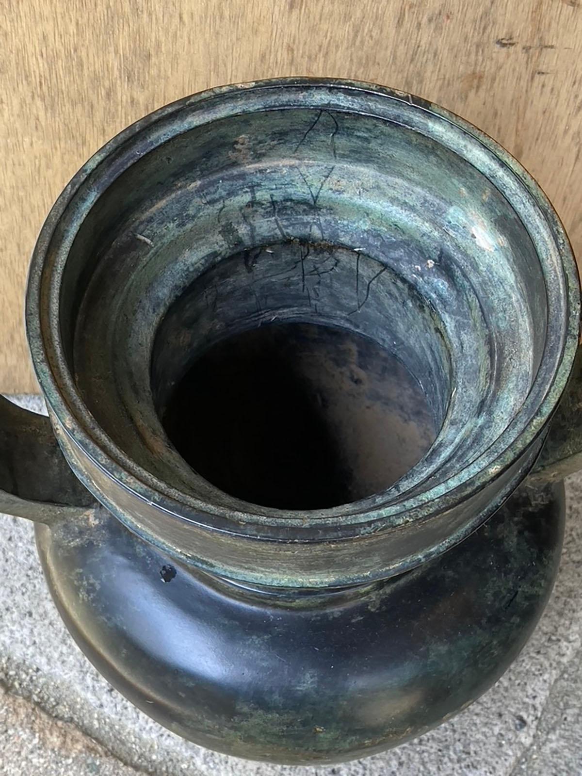 Giapponese Vaso da tempio in bronzo giapponese del XVIII secolo in vendita