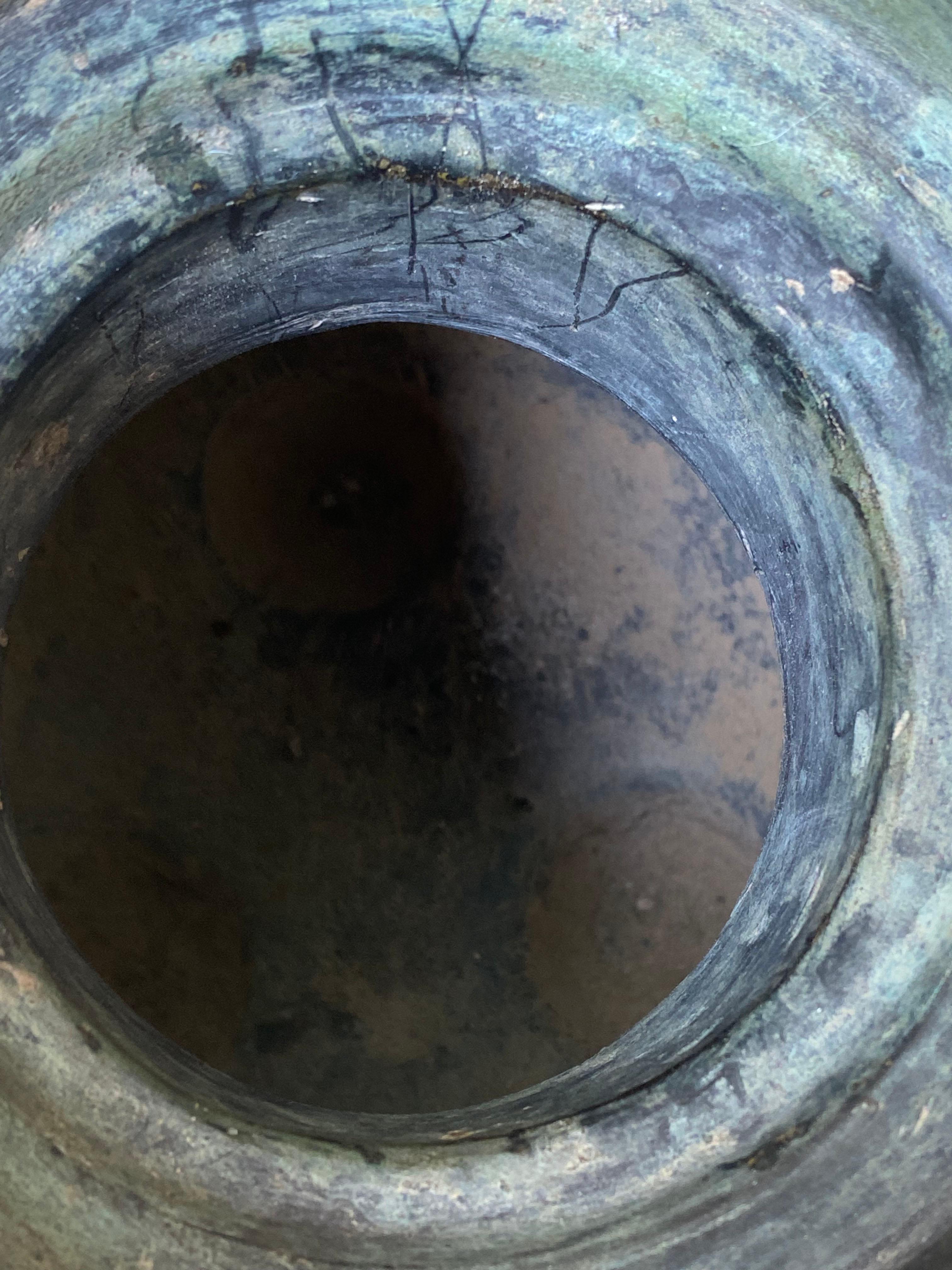 Vaso da tempio in bronzo giapponese del XVIII secolo in vendita 1