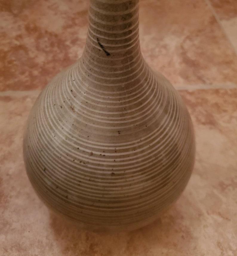 Seltene japanische Edo-Periode Seto Ware Keramik Bottleneck Vase (Töpferwaren) im Angebot