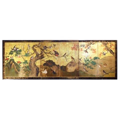 18th Century Japanese Folding Screen