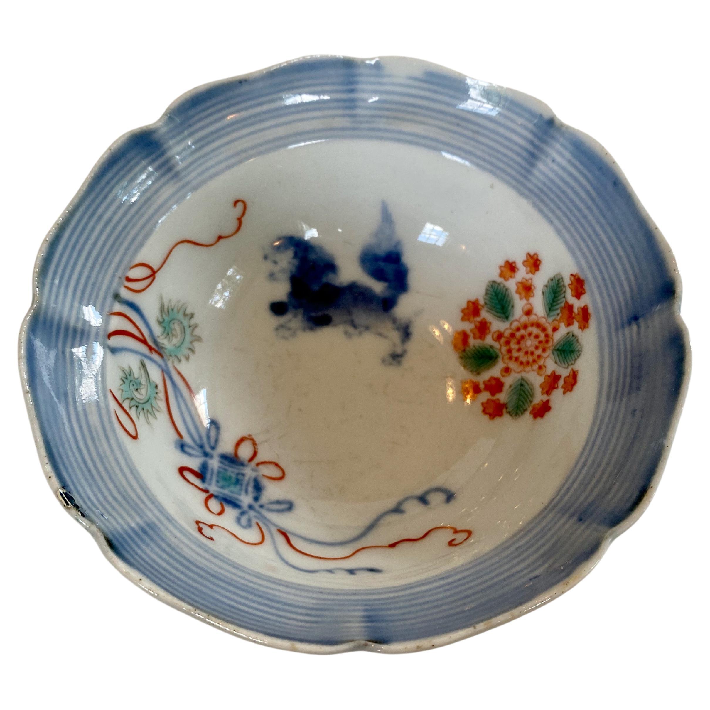 18th Century Japanese Foliate Rimmed Bowl