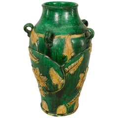 18th Century Japanese Gennai Ware Vase
