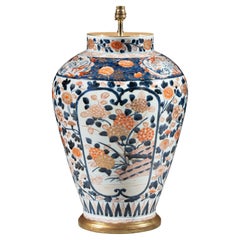Large 18th Century Japanese Imari Table Lamp