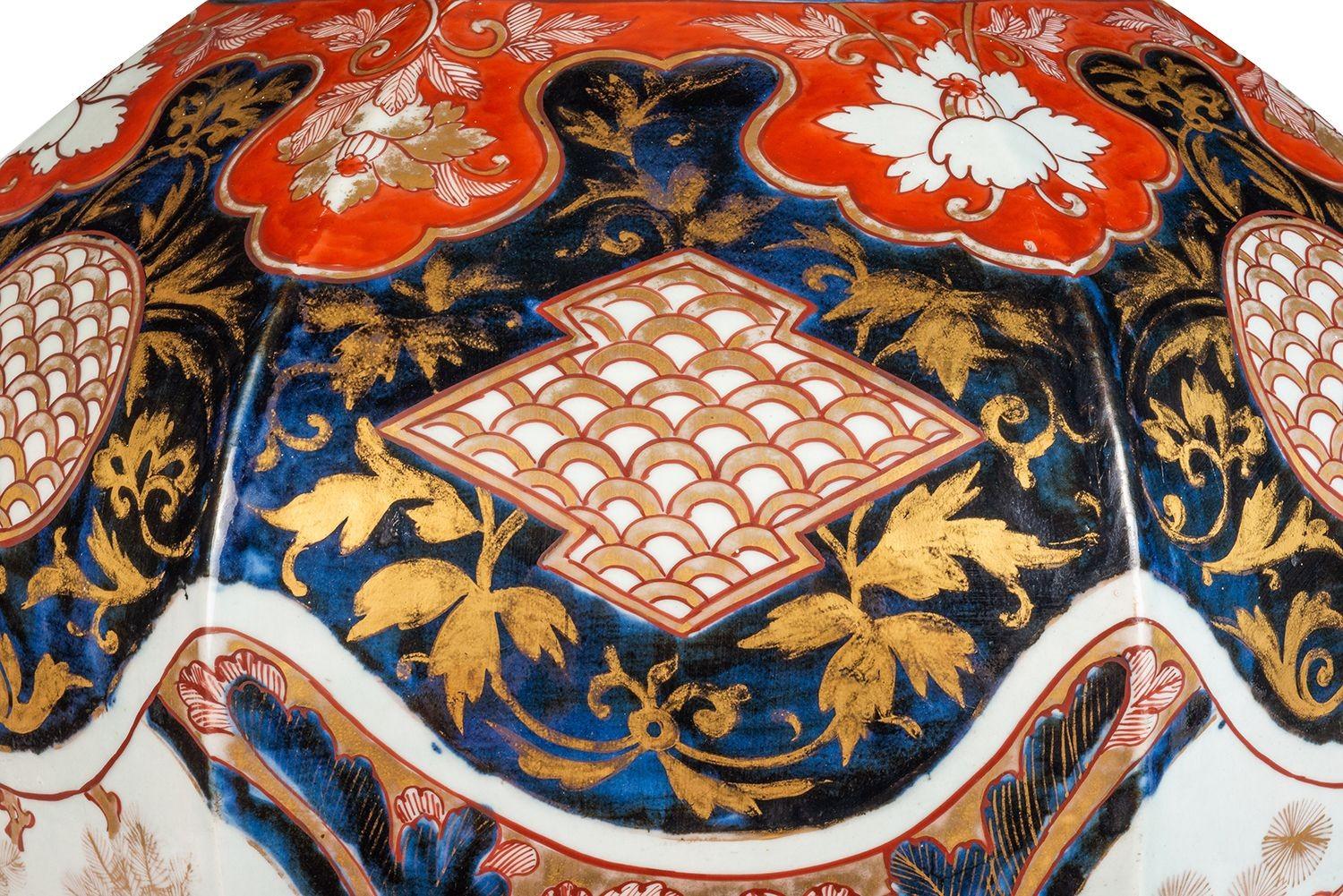 18th Century Japanese Imari vase / lamp. In Good Condition In Brighton, Sussex