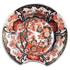 Bol de barbier Imari du 18e siècle en porcelaine japonaise