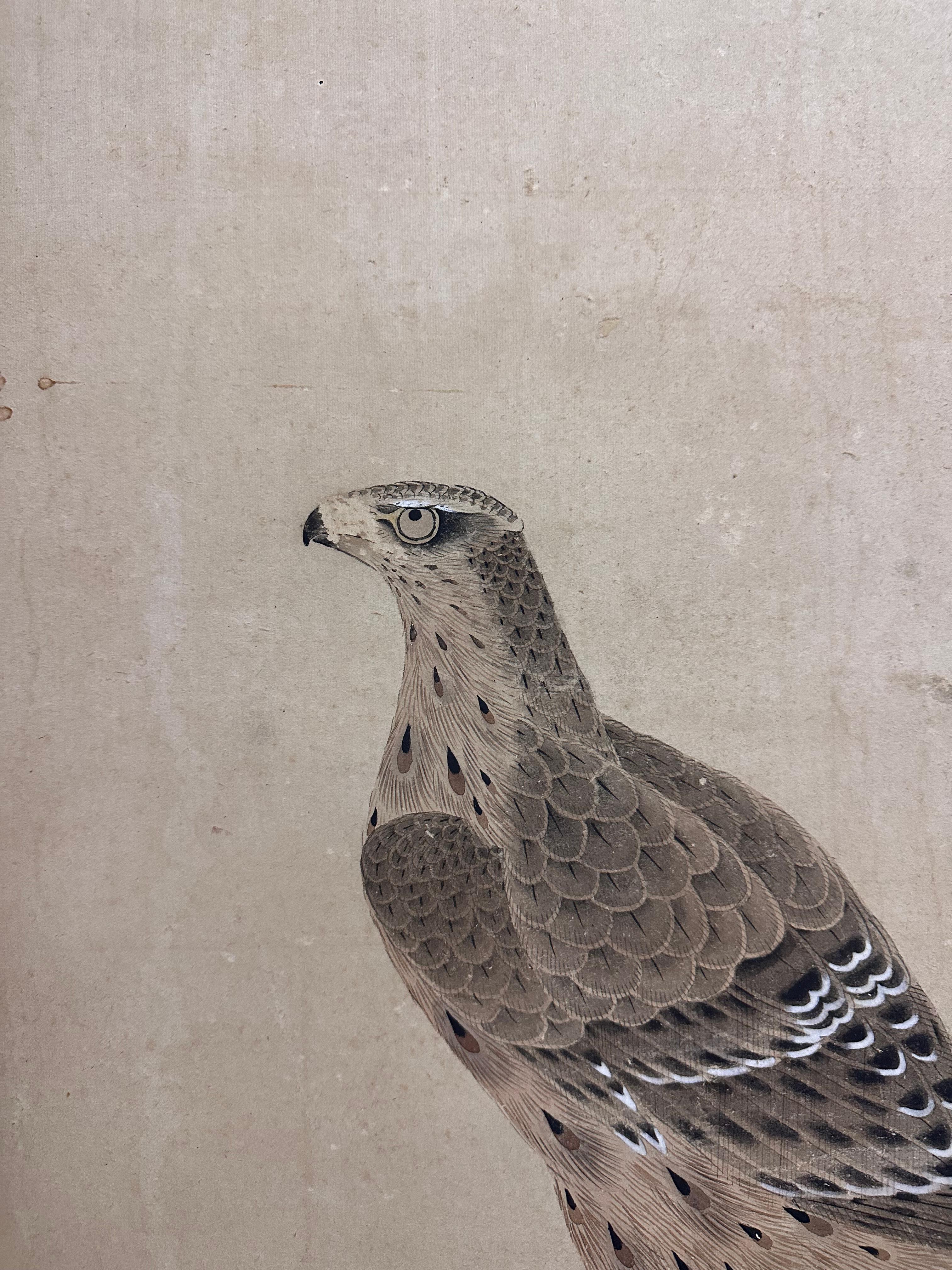 18th Century Japanese Screen: Takagari ( Hawk Falconary ) 1