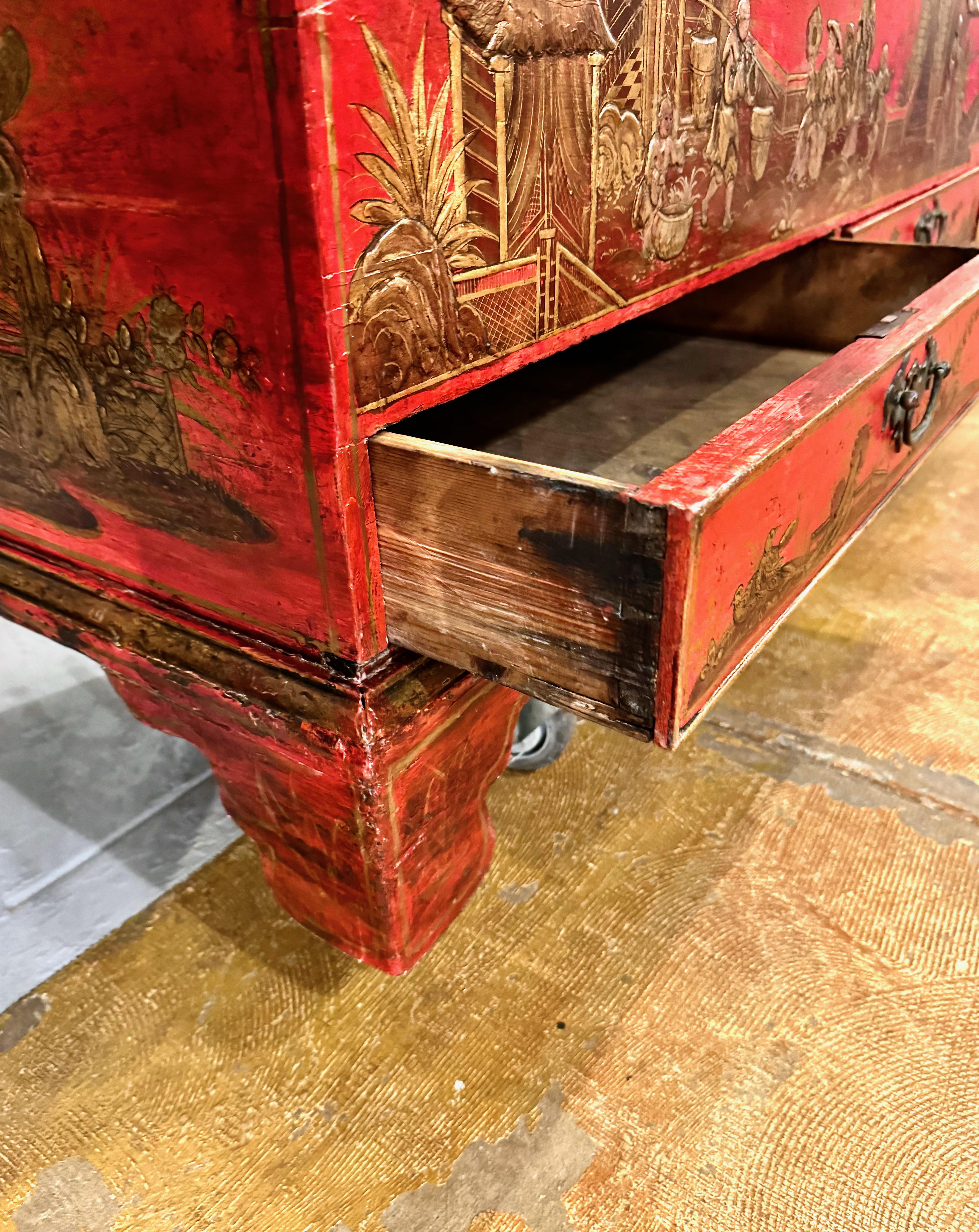Chinoiserie/Japanischer Koffer oder Kommode, 18. Jahrhundert (Messing) im Angebot