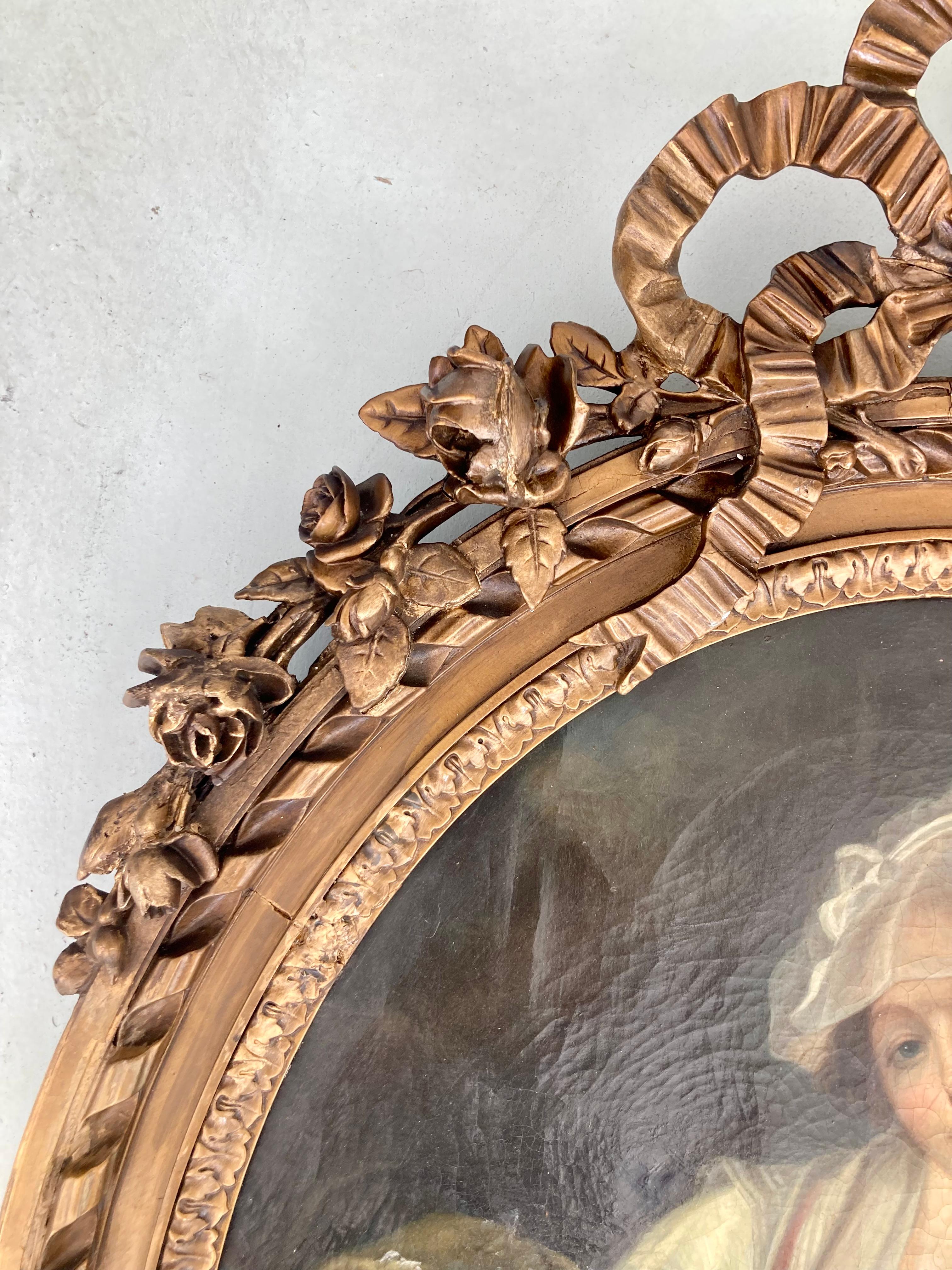 Peinture de maître française du 18e siècle de style Jean-Baptiste Greuze 4