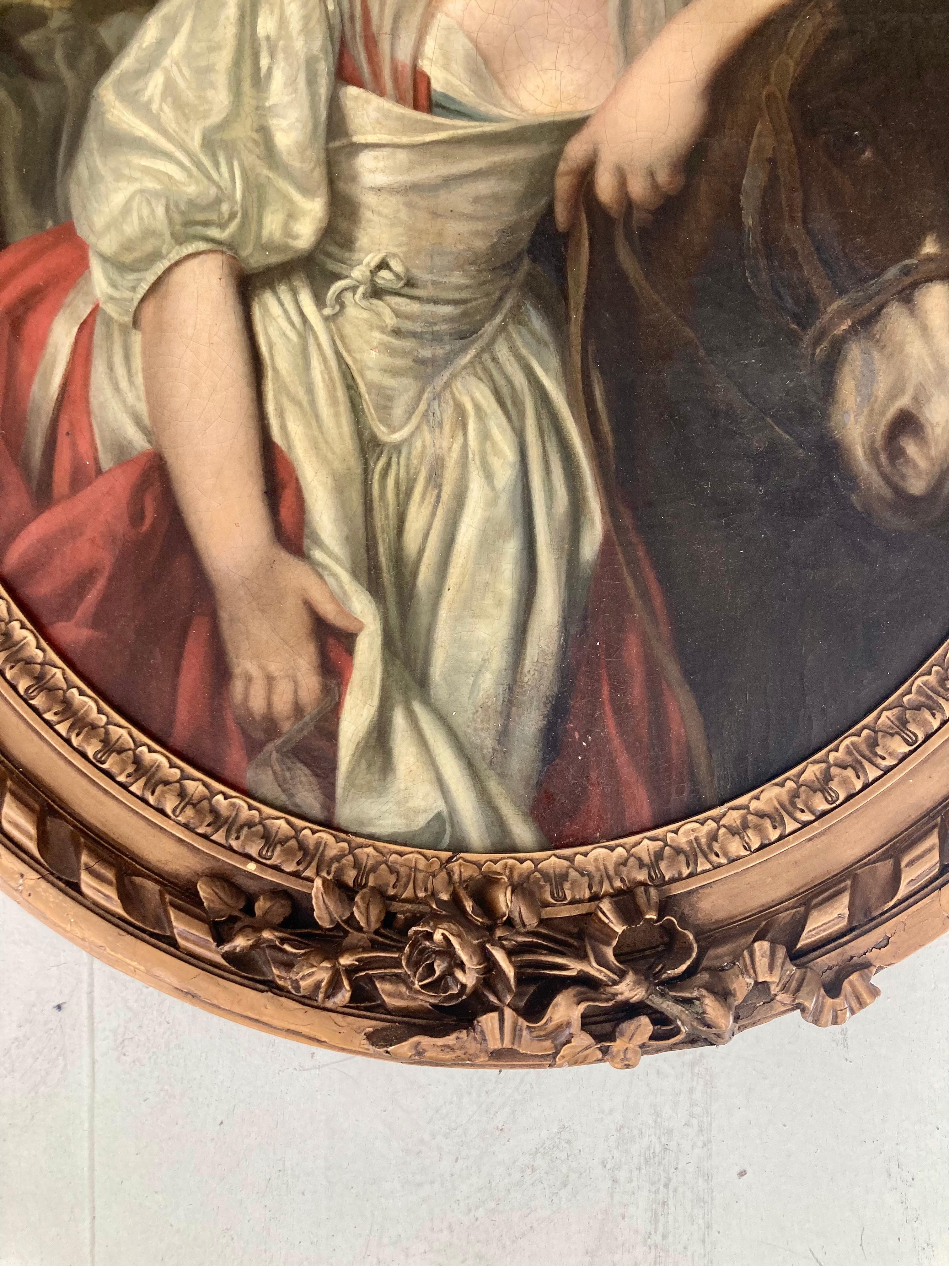 Peinture de maître française du 18e siècle de style Jean-Baptiste Greuze 2
