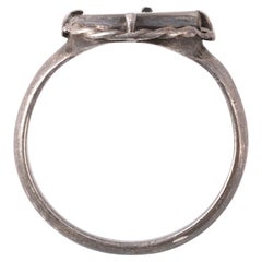 18th Century Jewish Rock Crystal Intaglio Ring