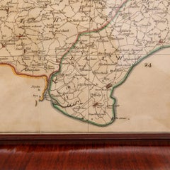 Carte du 18e siècle de John Cary représentant le Kent, vers 1769