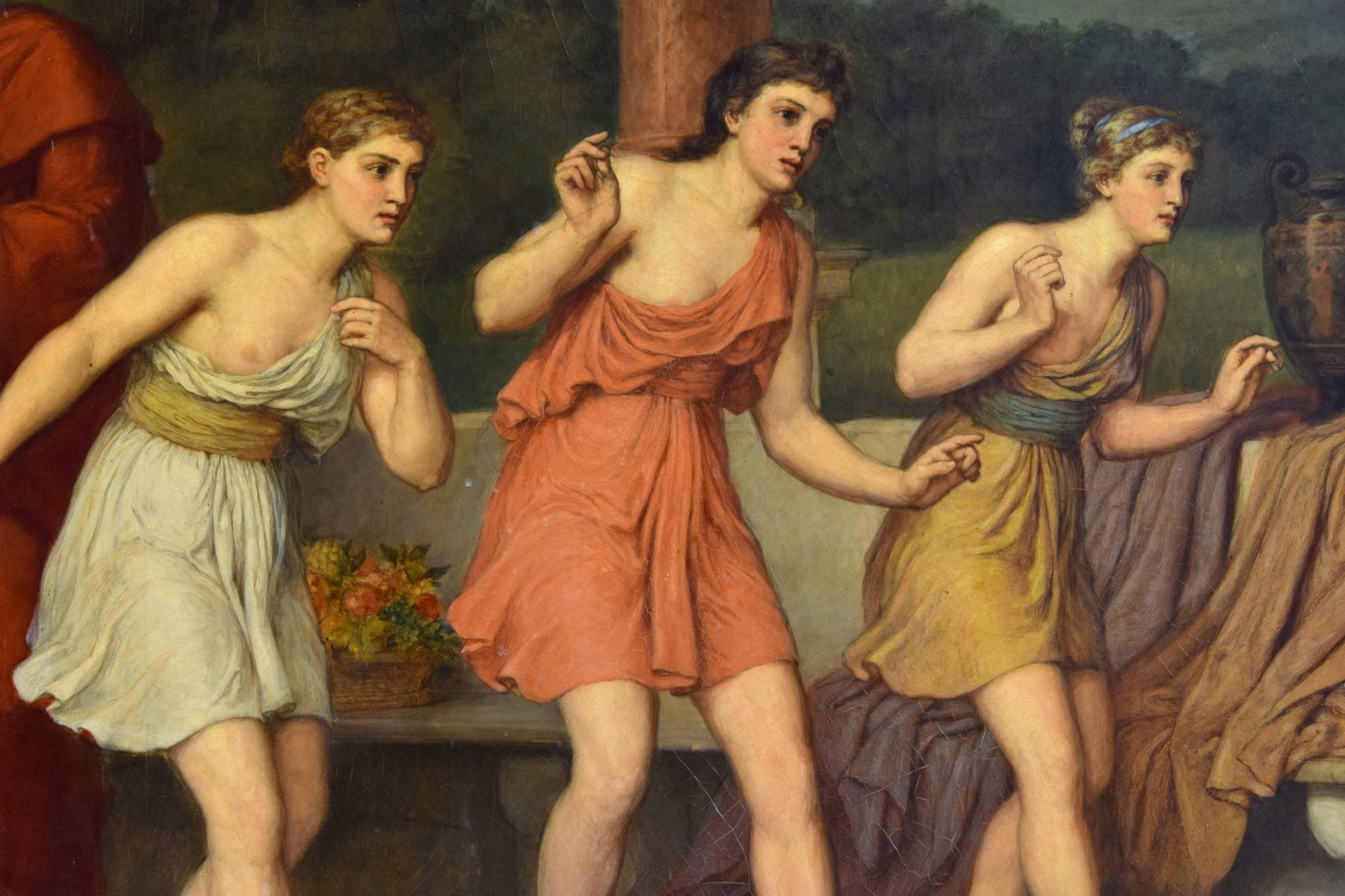 19. Jahrhundert:: Tanzszene im antiken Griechenland signiert Johan Raphael Smith im Angebot 3