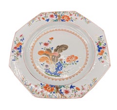 18th Century Kangxi Chinese Export Porcelain Octagonal Plate