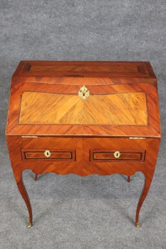 18th Century Kingwood and Walnut Ladies French Secretary Louis XV Desk