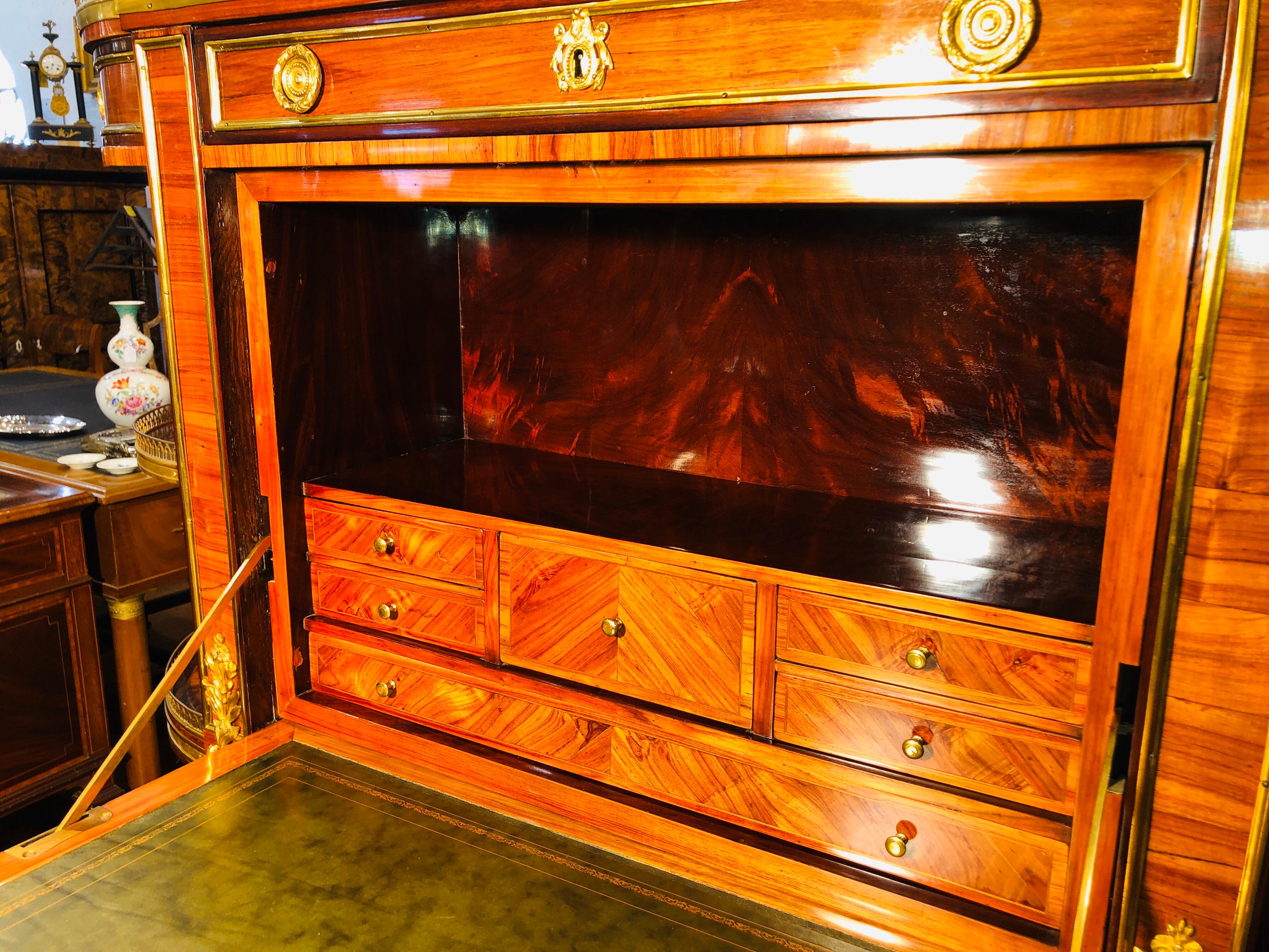 Late 18th Century 18th Century Louis XVI Bois de Rose Secretaire Roger Vandercruse Lacroix, 1780s