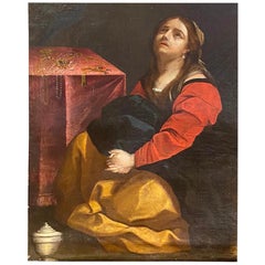 18th Century La Maddalena Oil on Canvas