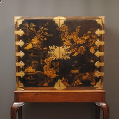 18th Century Lacquer Cabinet On Stand