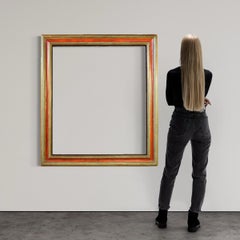 18th Century Lacquered and Gold Wood Spanish Frame, 1790