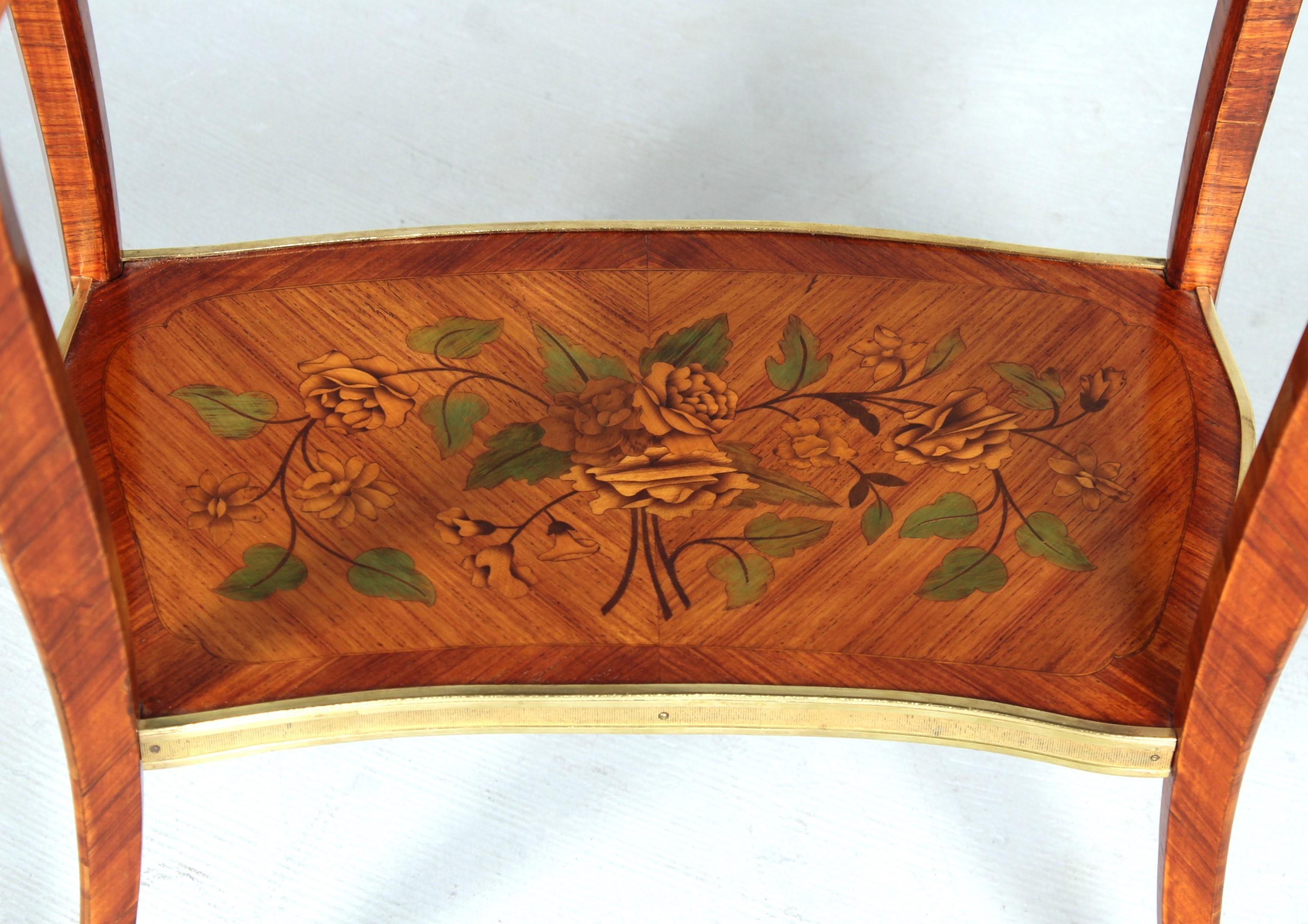  Ladies Desk with Fine Marquetry, Attributed to Beurdeley, Paris, circa 1880 For Sale 11