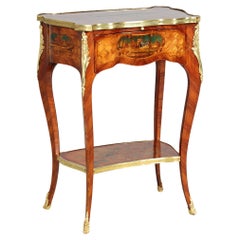 Ladies Desk with Fine Marquetry, Attributed to Beurdeley, Paris, circa 1880