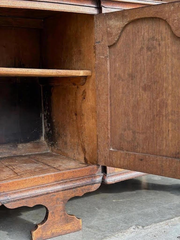 18th Century and Earlier 18th Century Lancashire Oak Dresser Base For Sale