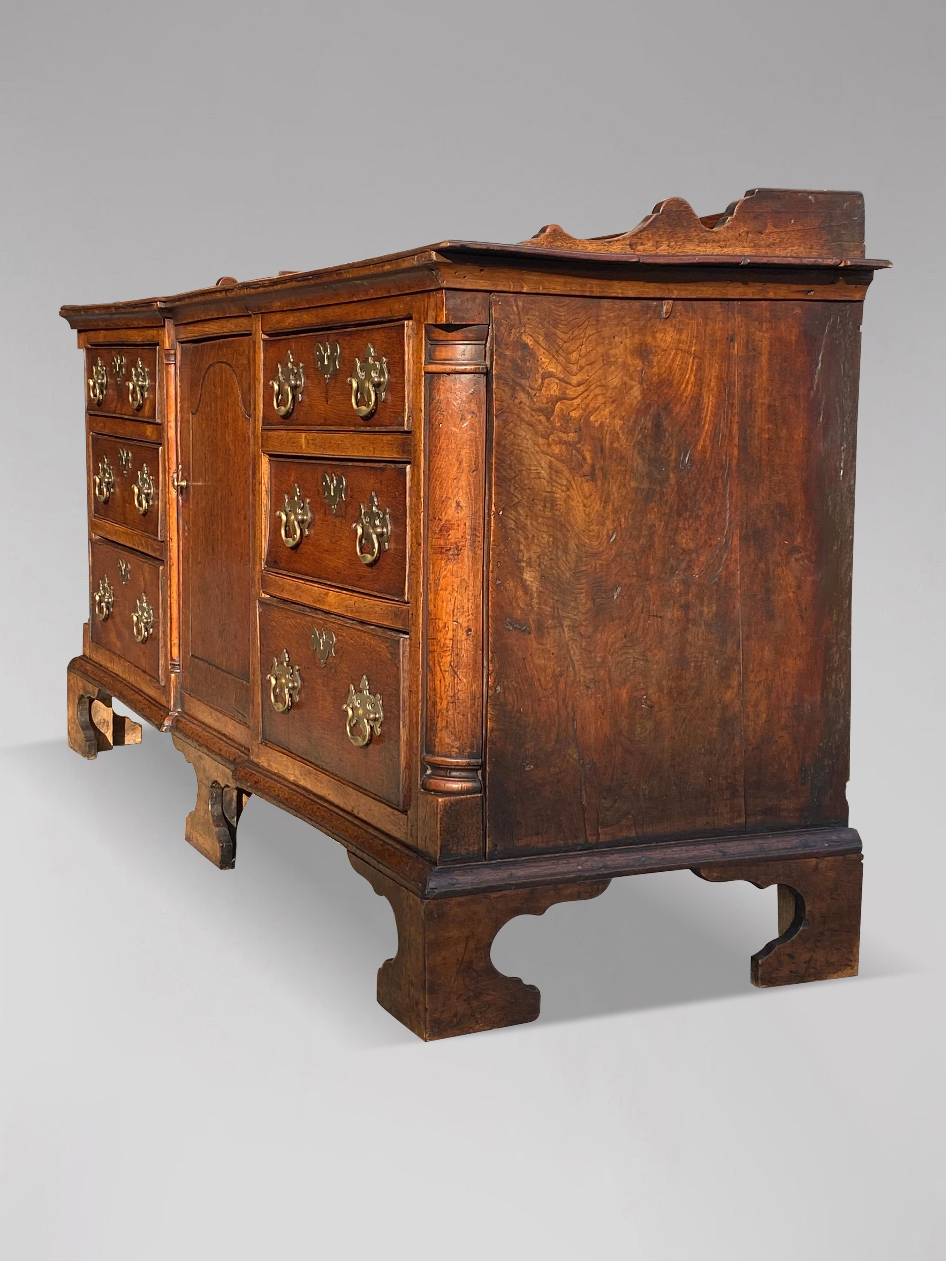 18th Century Lancashire Oak Dresser Base For Sale 2