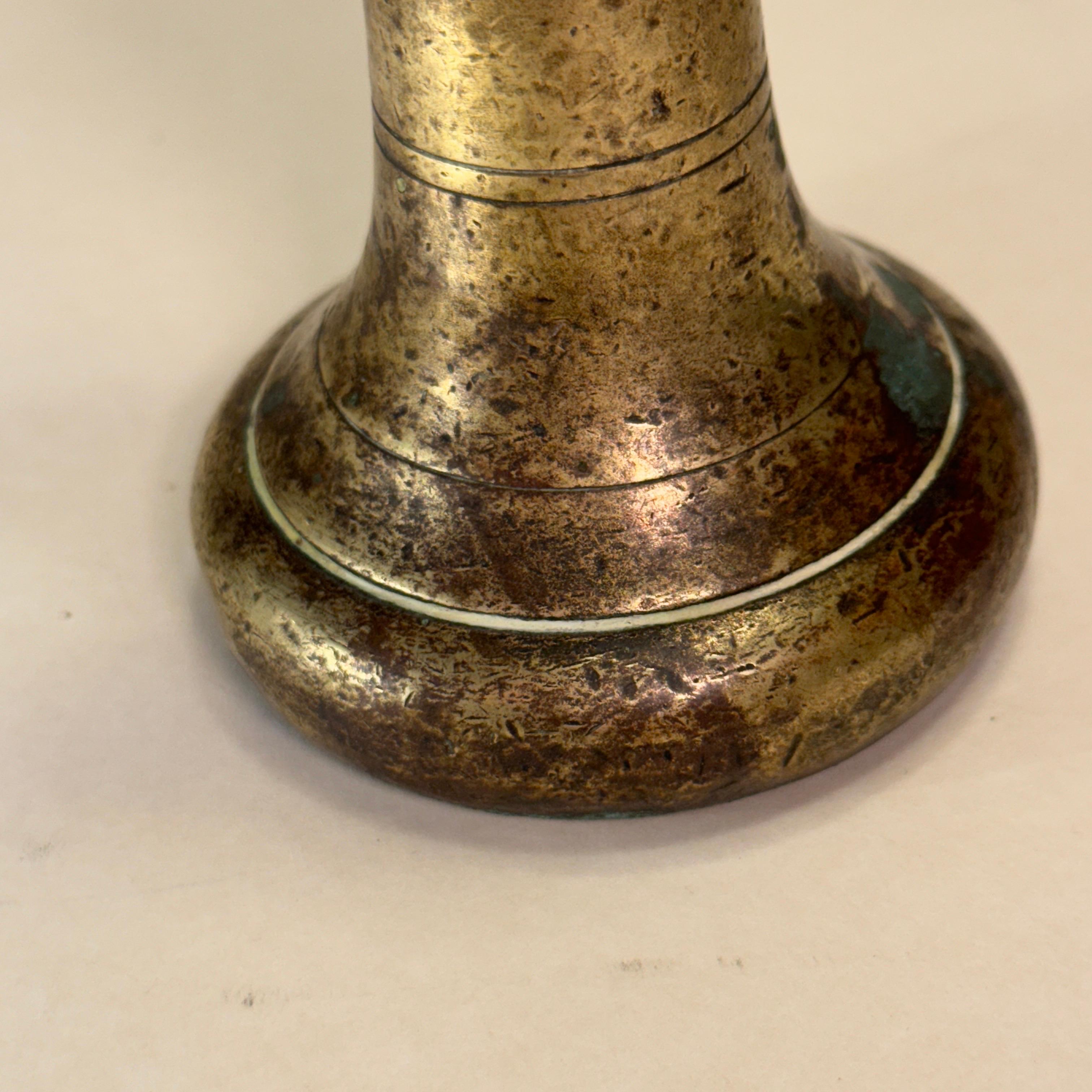 18th Century Large Antique Bronze Bell 1 lbs Letter Weight For Sale 7