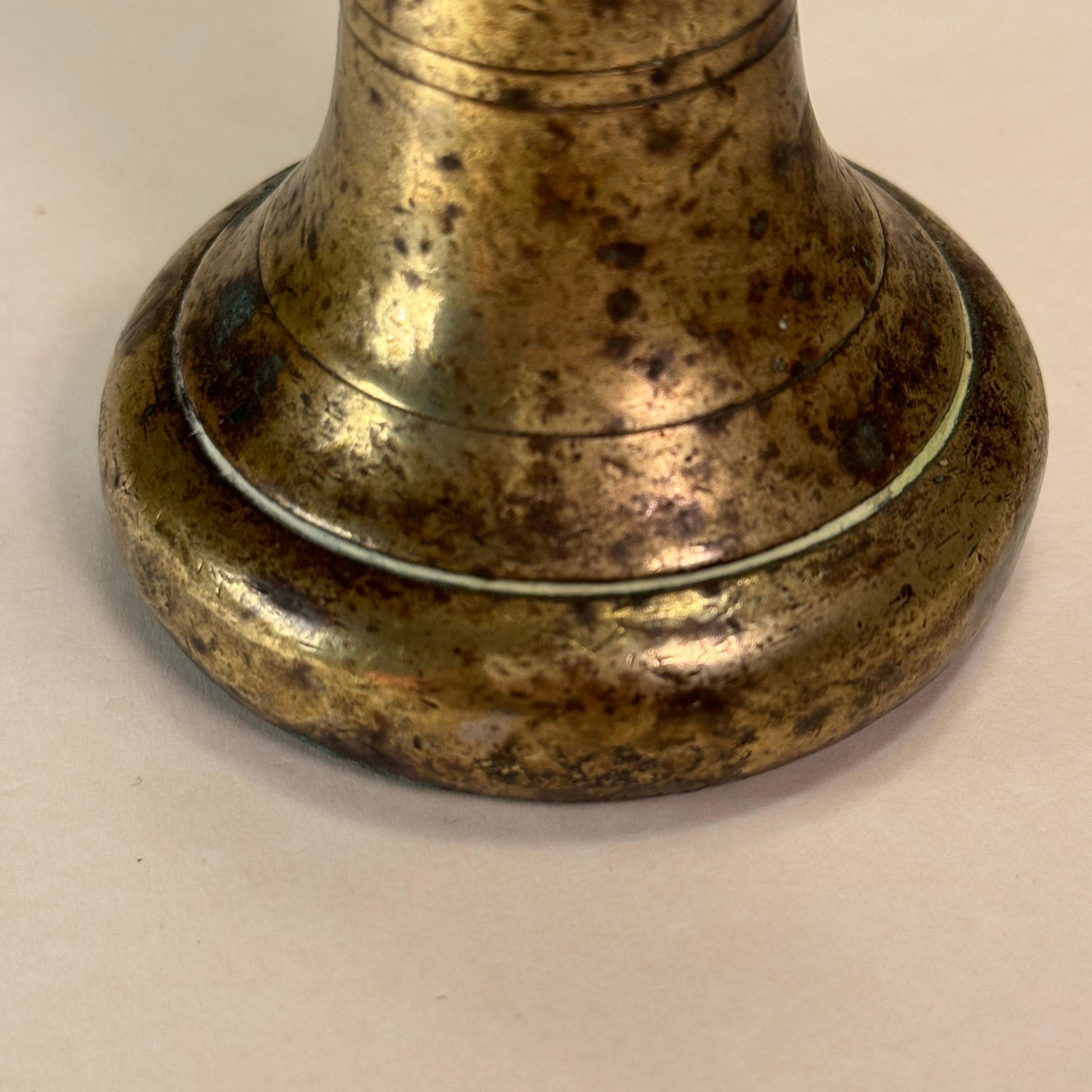18th Century Large Antique Bronze Bell 1 lbs Letter Weight For Sale 10