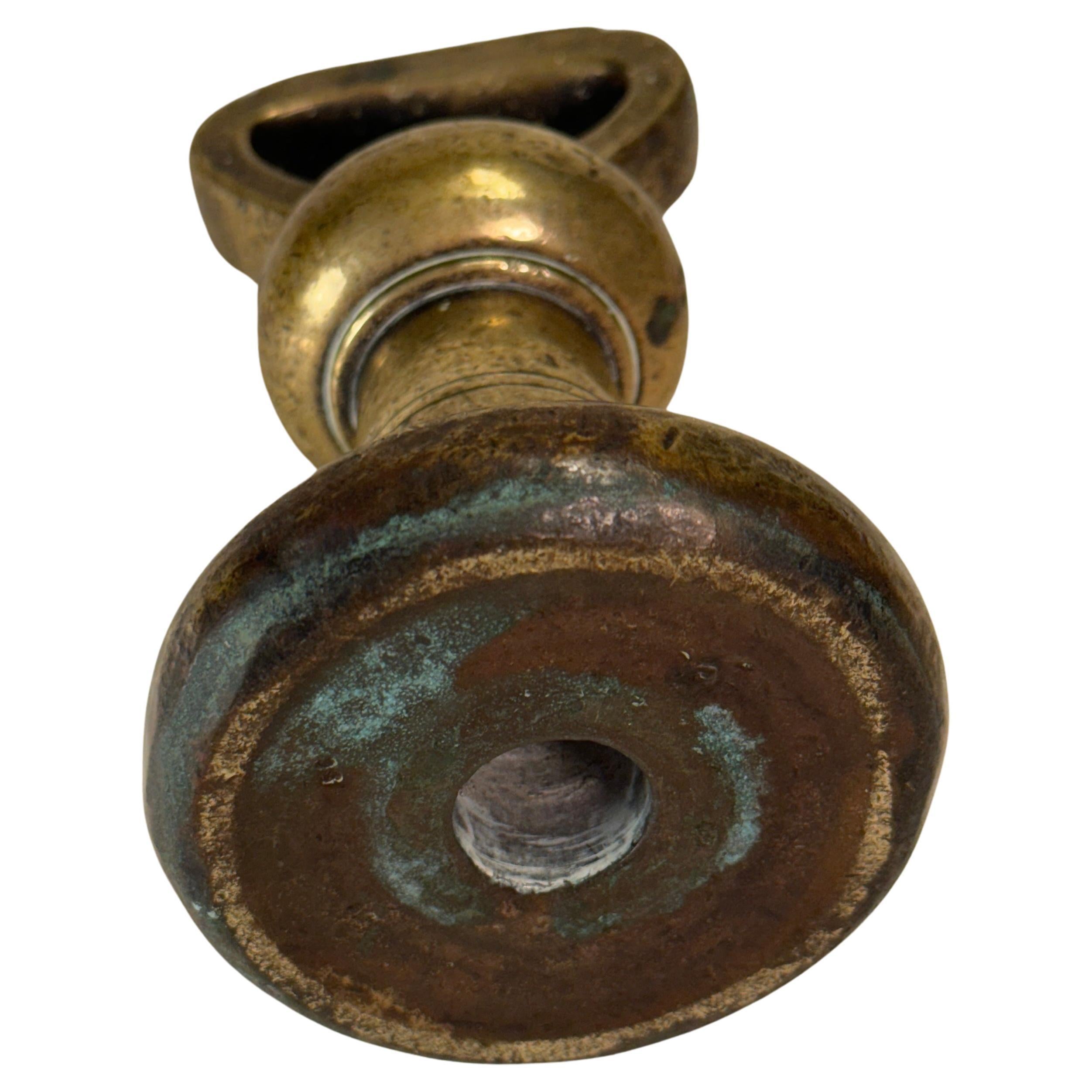 18th Century Large Antique Bronze Bell 1 lbs Letter Weight In Good Condition For Sale In Haddonfield, NJ