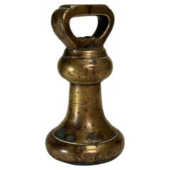 18th Century Large Vintage Bronze Bell 1 lbs Letter Weight