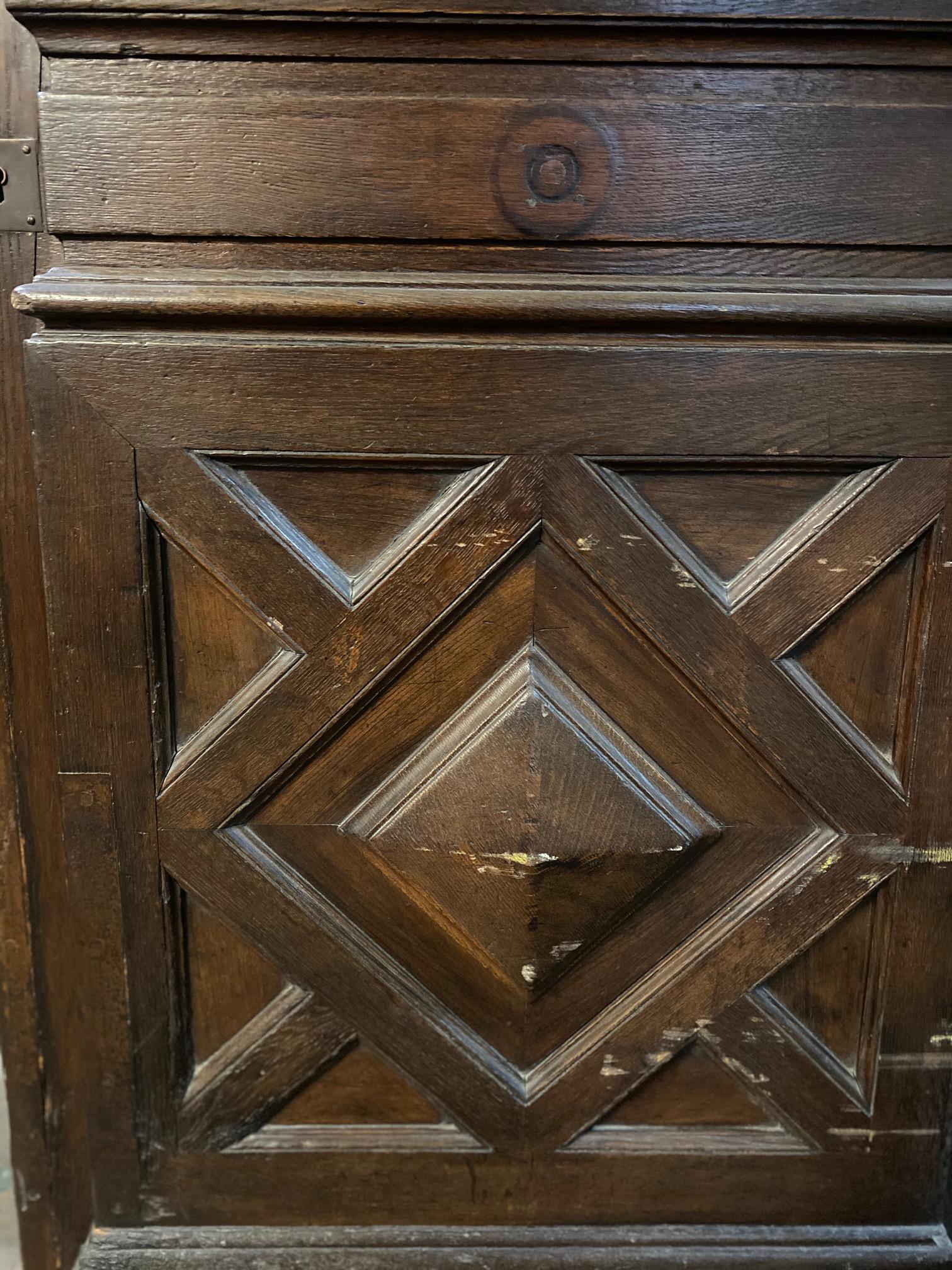 18th Century Large Antique French Oak Doors In Good Condition For Sale In Dallas, TX
