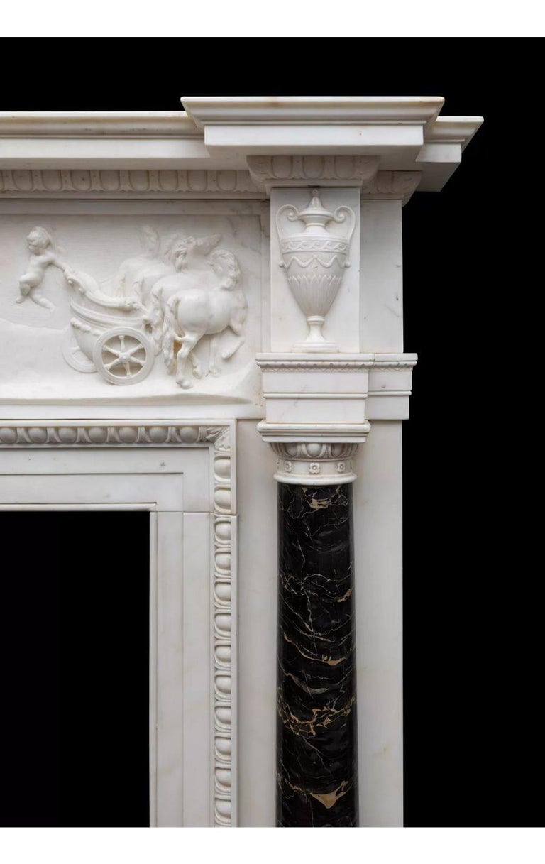 18th Century Large Chimneypiece with Portoro Marble Columns For Sale at ...
