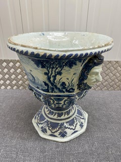 18th Century Large Delft Garden Urn