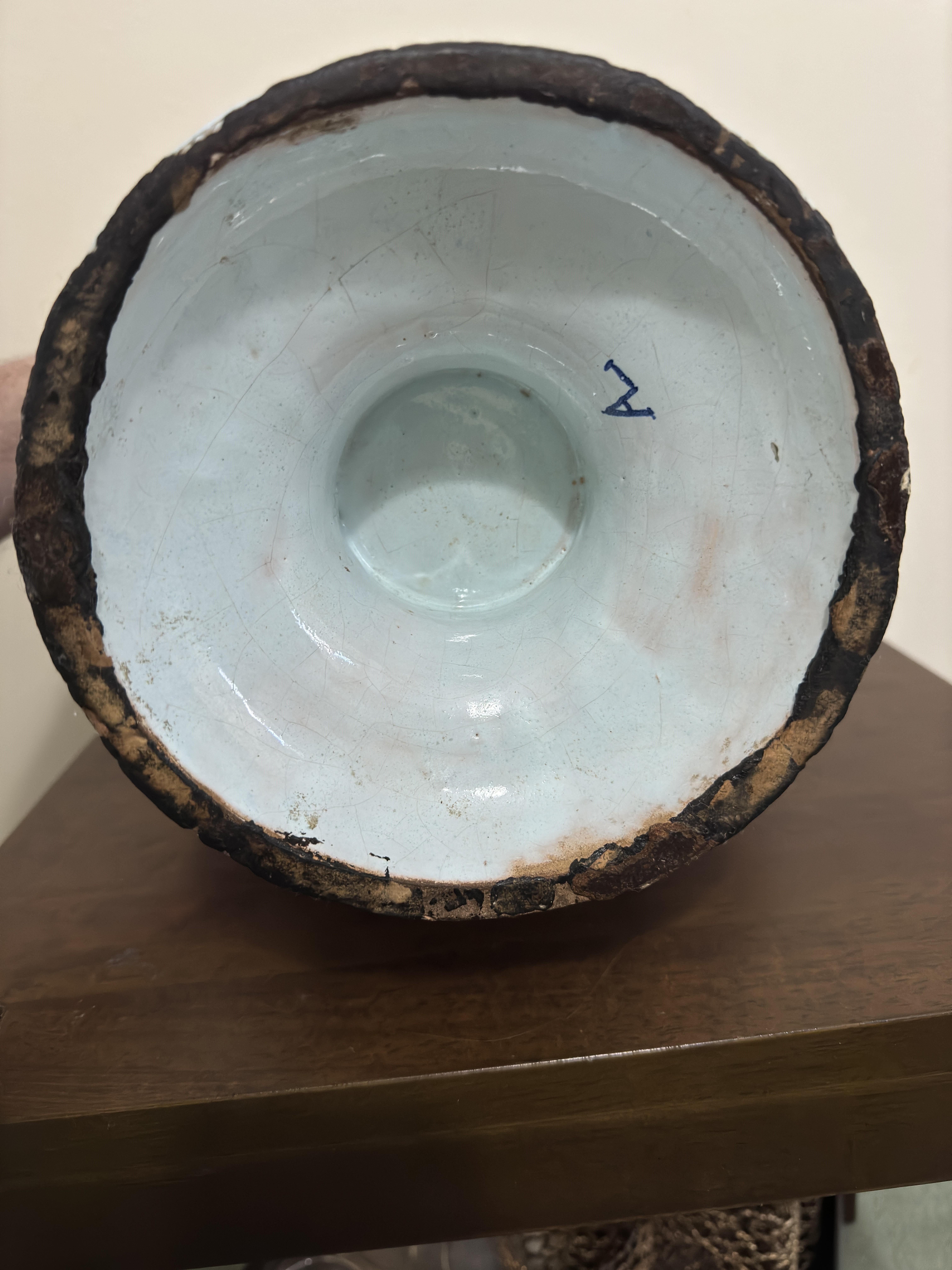Große Delft Urne / Vase mit Griffen aus dem 18. im Angebot 4