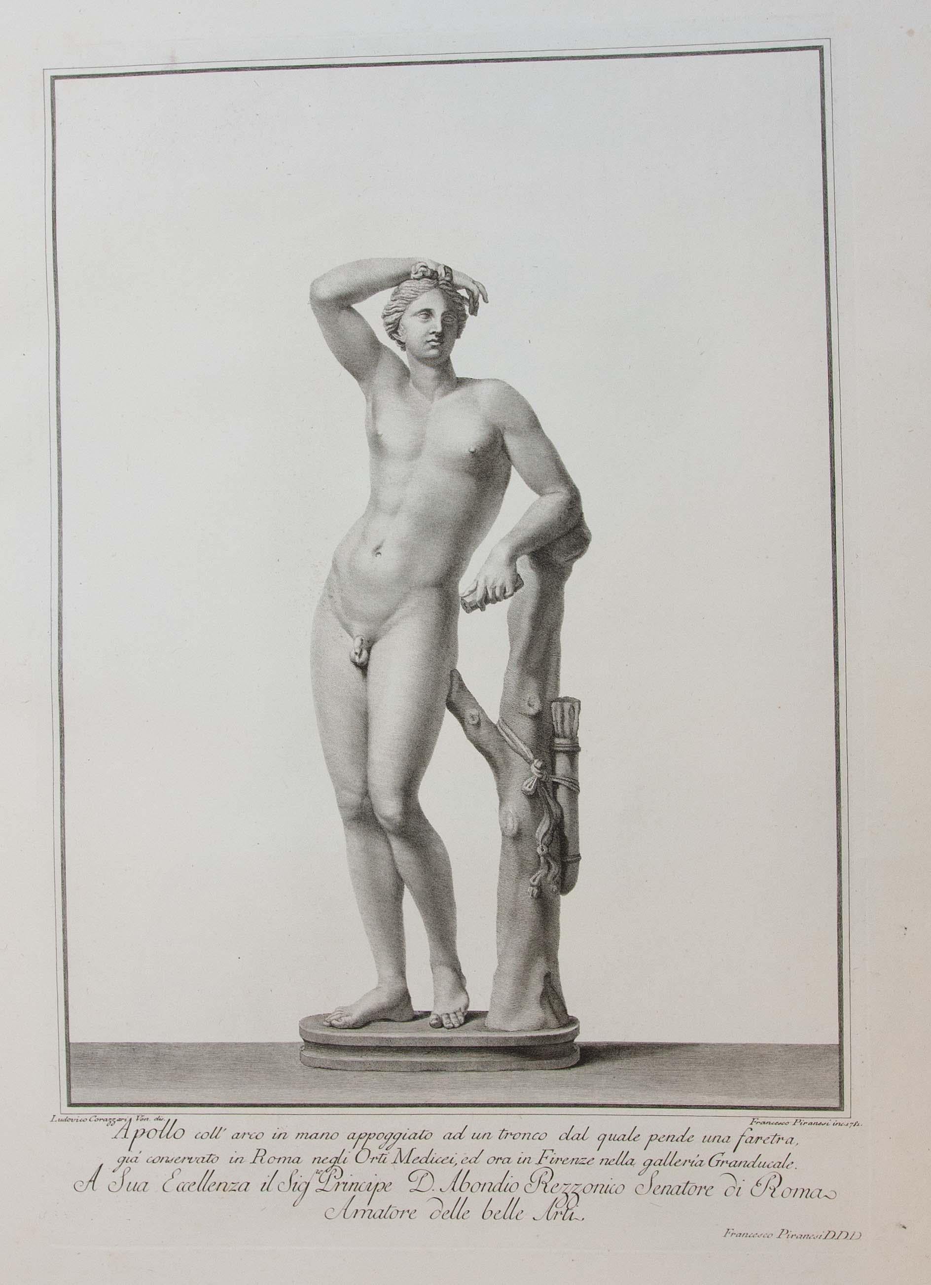 18th Century Large Folio 39 Engravings by Francesco Piranesi of Roman Sculpture 8