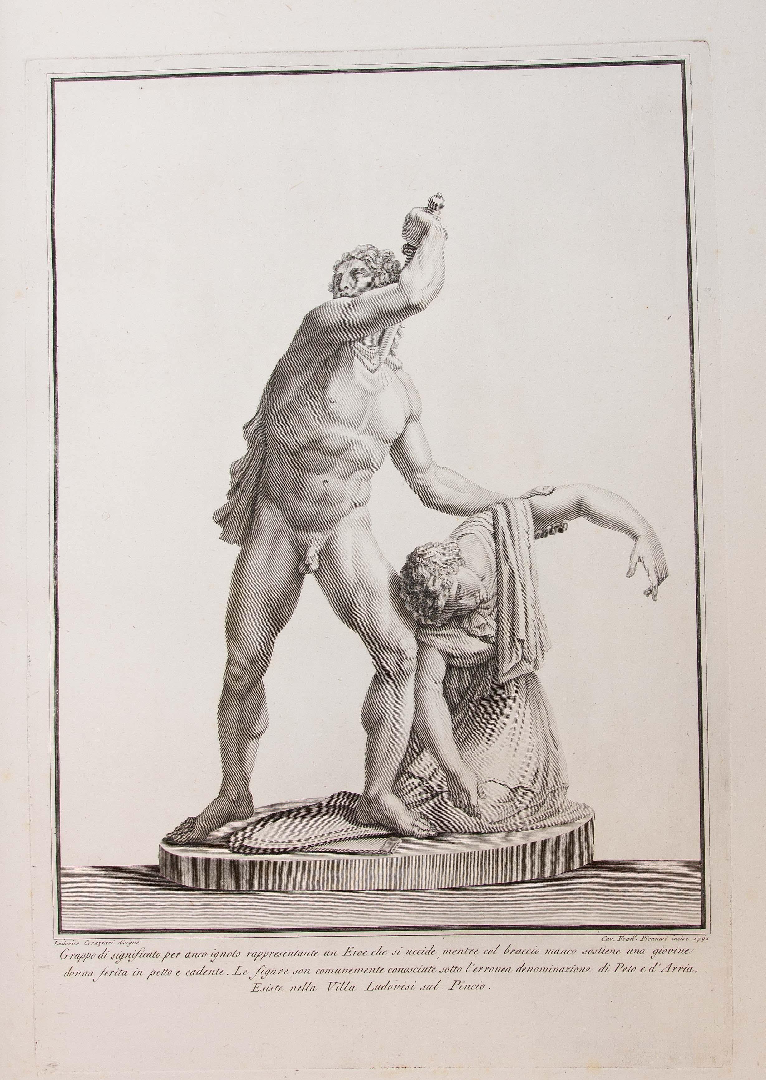 18th Century Large Folio 39 Engravings by Francesco Piranesi of Roman Sculpture 9
