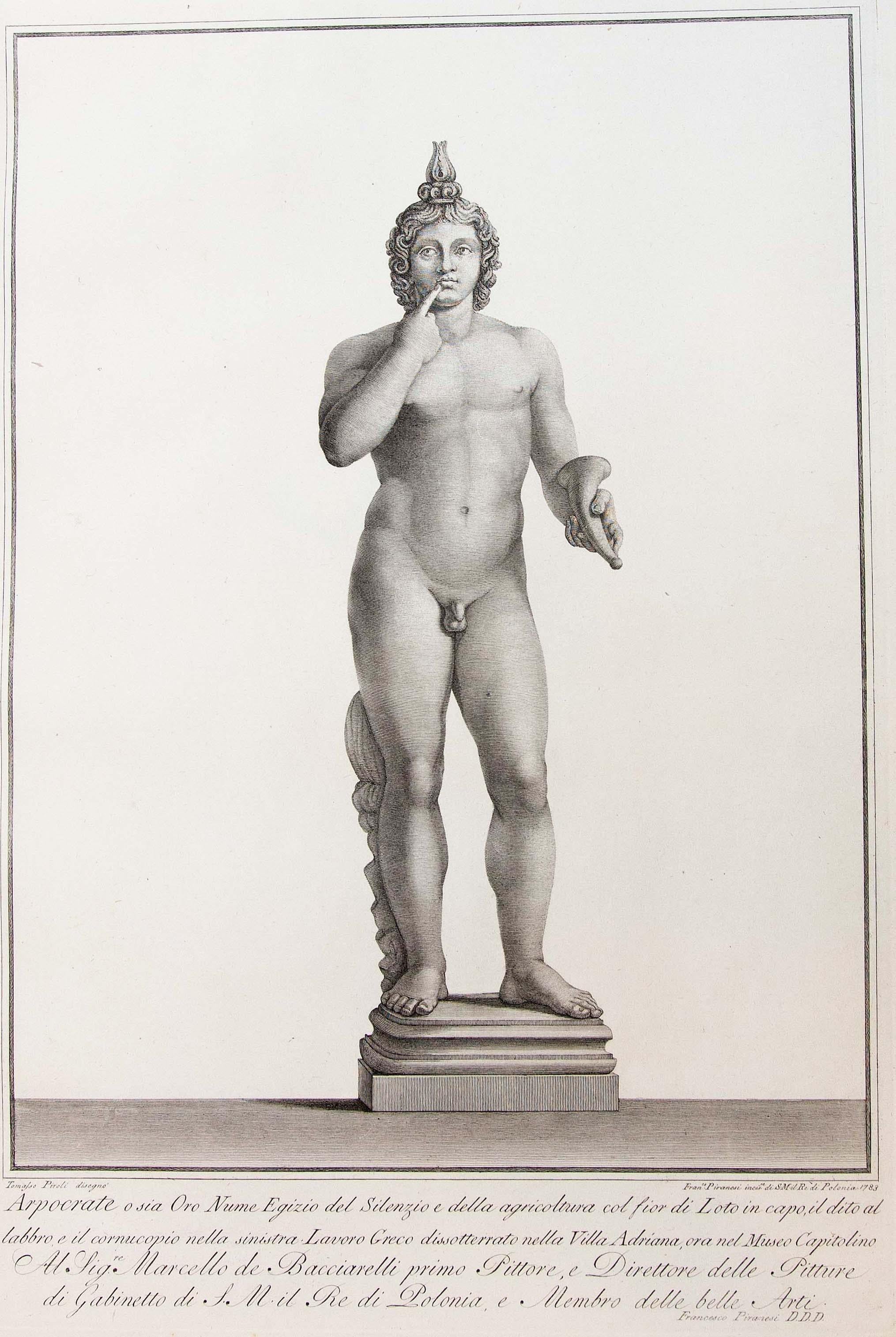 18th Century Large Folio 39 Engravings by Francesco Piranesi of Roman Sculpture 10
