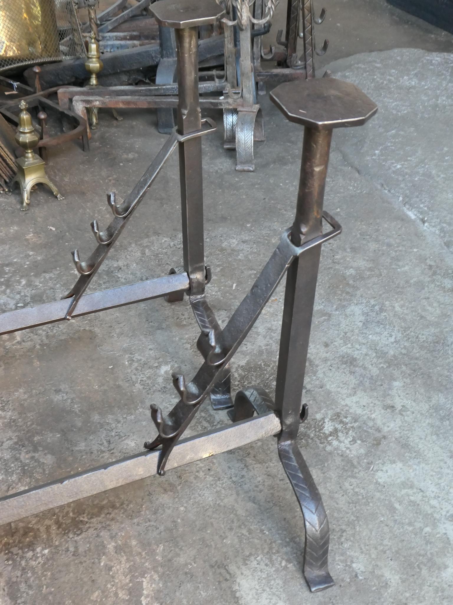 Large French 18th Century Andirons For Sale 10