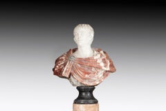 18th Century Large Italian Marble Bust of Caesar Augustus