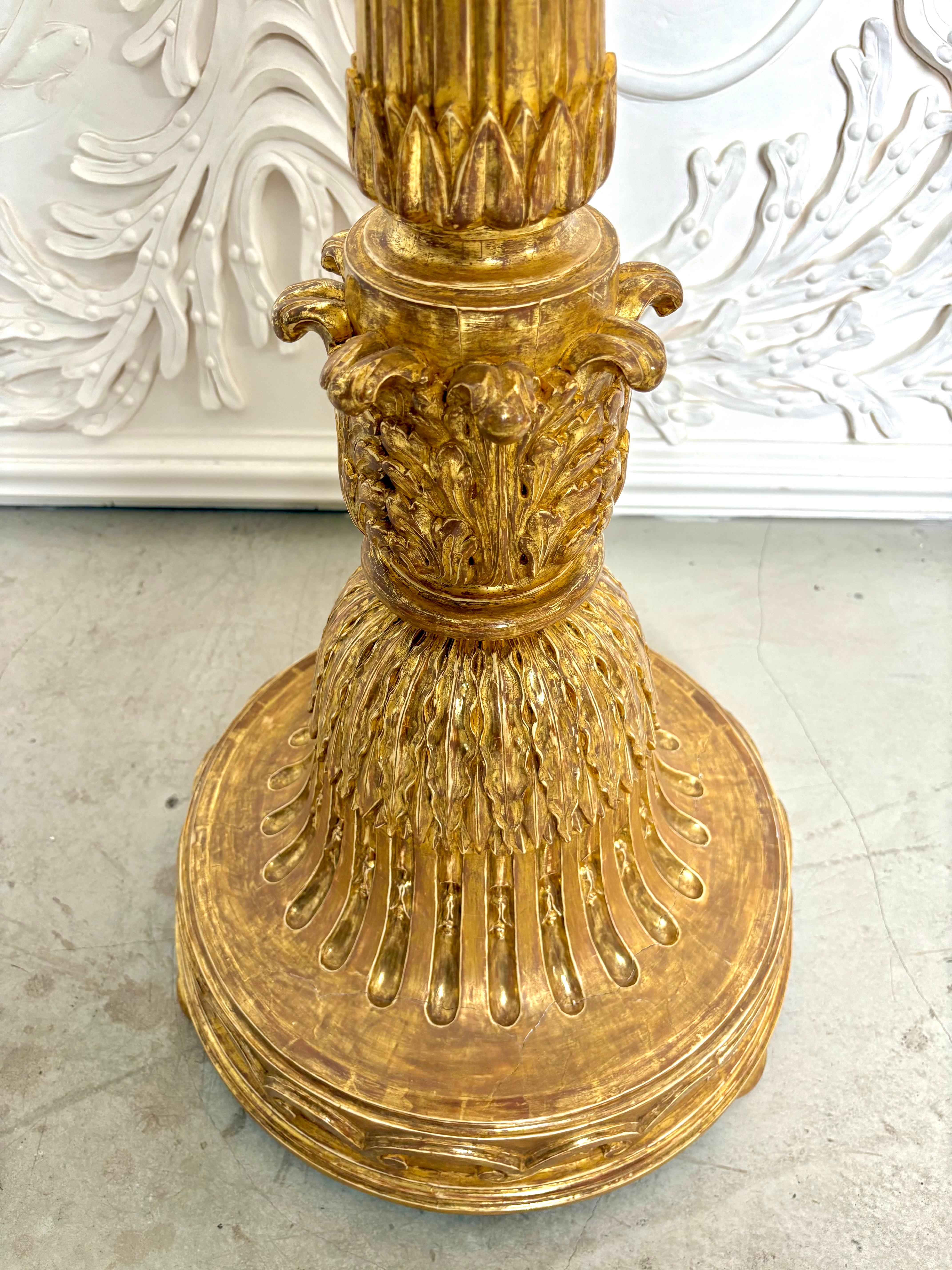 18th Century Large Russian Water gilded Torcheres For Sale 1