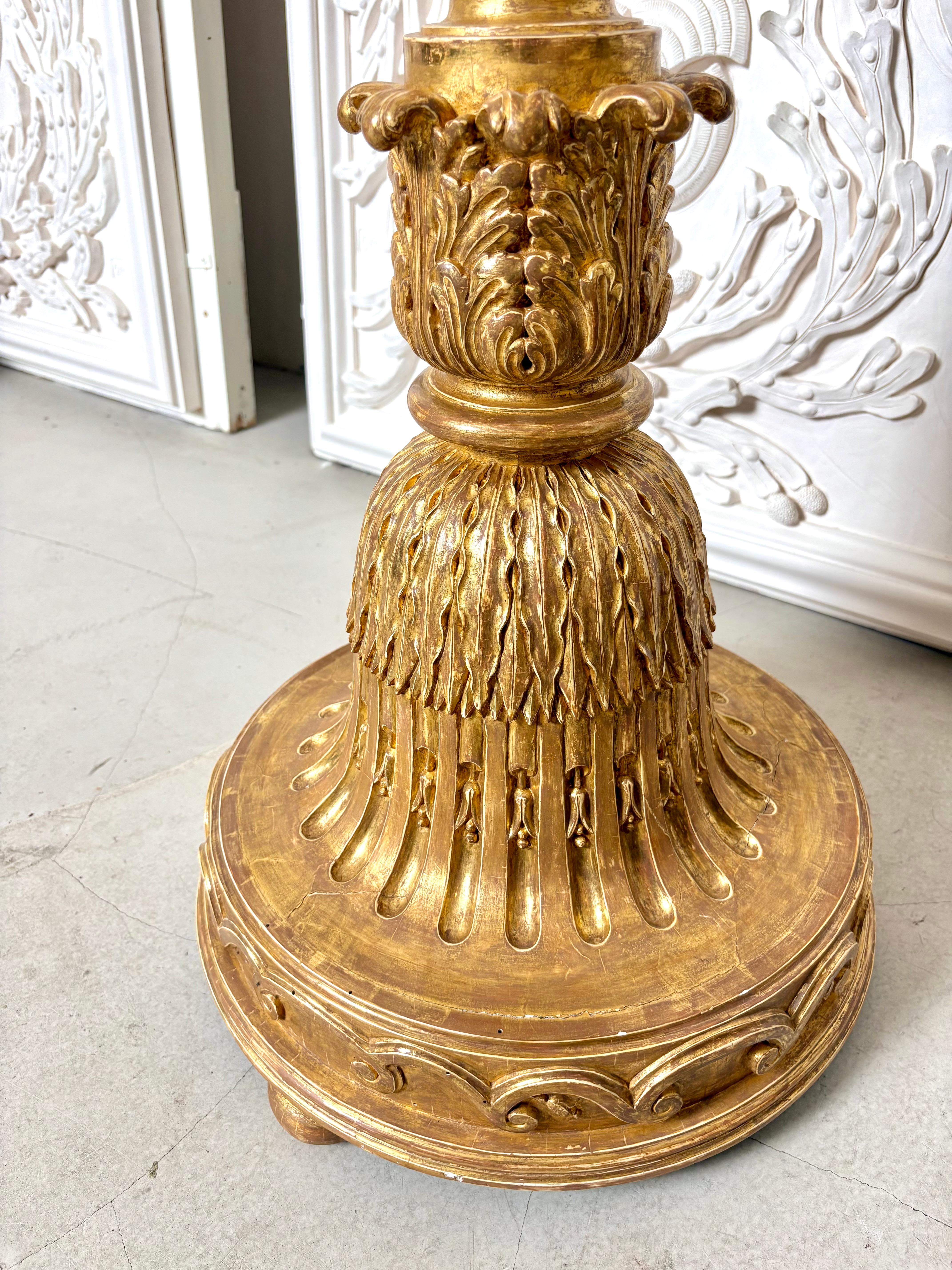 18th Century Large Russian Water gilded Torcheres For Sale 2