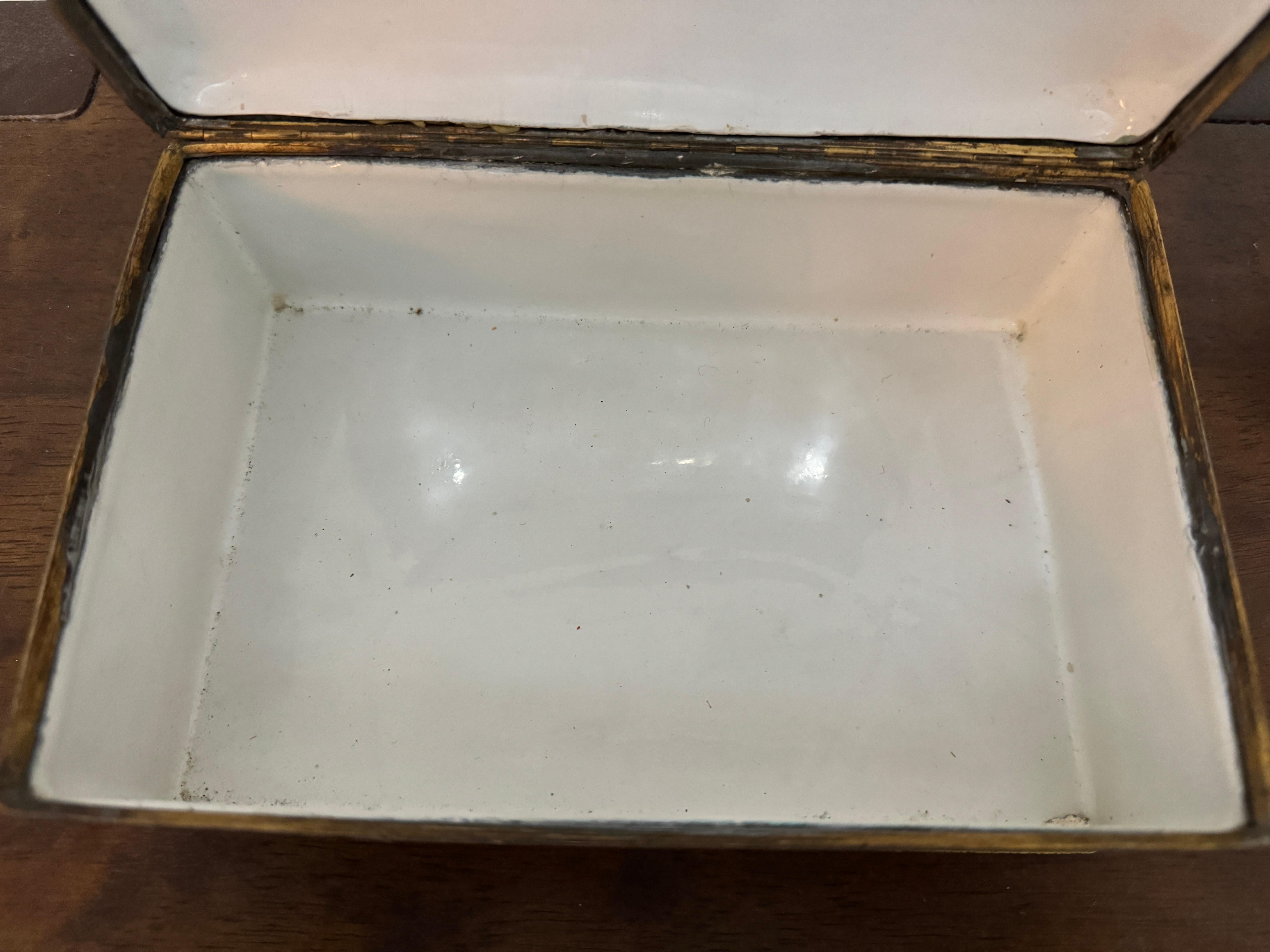 Bronze 18th Century Large South Staffordshire Table Snuff Box For Sale