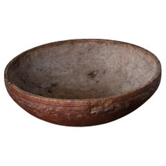 18th Century Large Swedish Genuine Unusual Wood Root Bowl