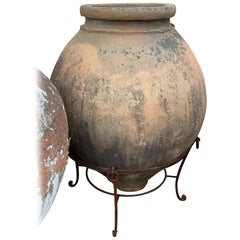 Grande vaso di terracotta del XVIII secolo proveniente dal Portogallo
