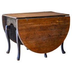 18th Century Late Baroque Drop-Leaf Table