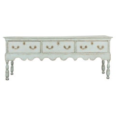 18th Century Later Painted Oak Dresser Base