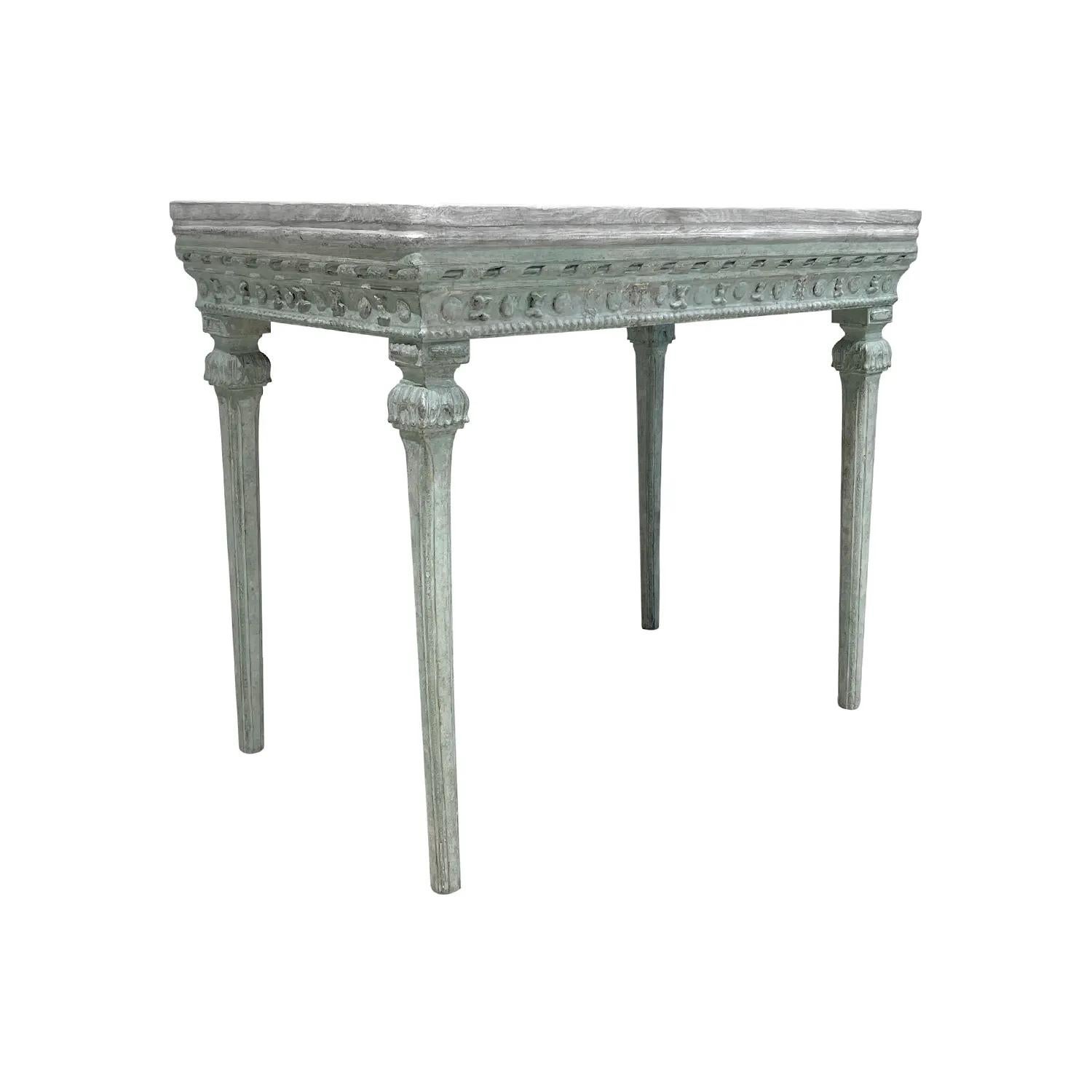18th Century Swedish Gustavian Antique Freestanding Pinewood Tray Top Table For Sale 2