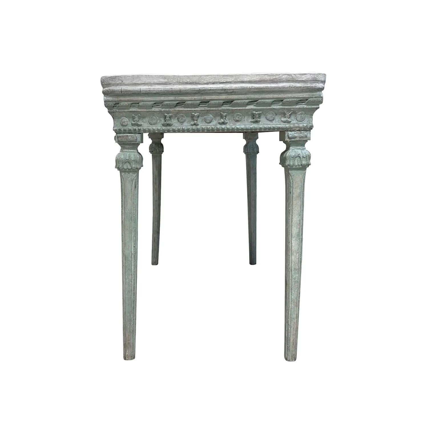 18th Century Swedish Gustavian Antique Freestanding Pinewood Tray Top Table For Sale 3
